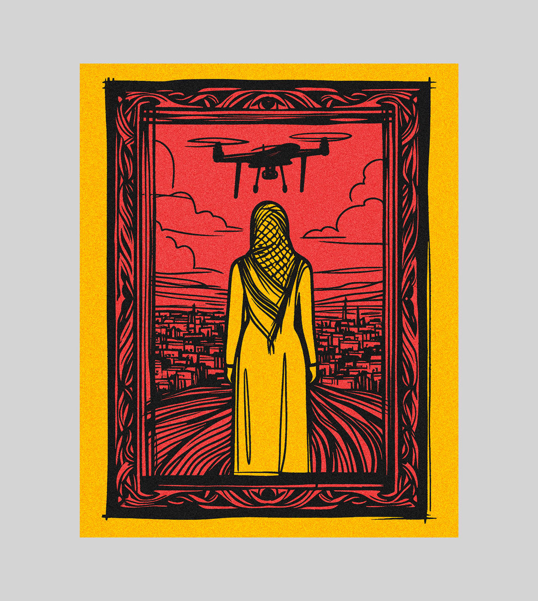 Collab: Debashish Chakrabarty – Drone Womens Tee