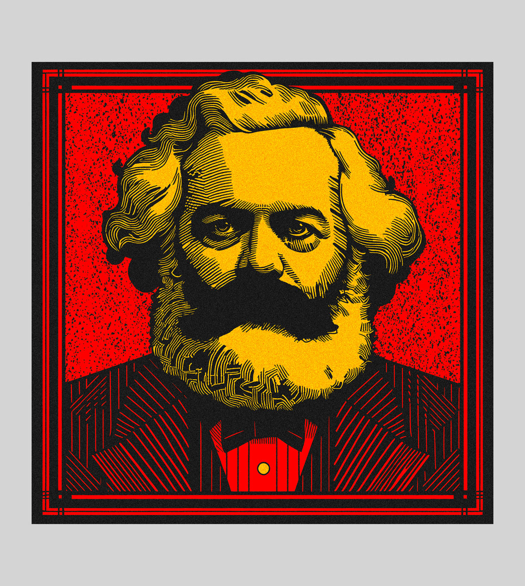 Collab: Debashish Chakrabarty – Karl Marx Mens Tee