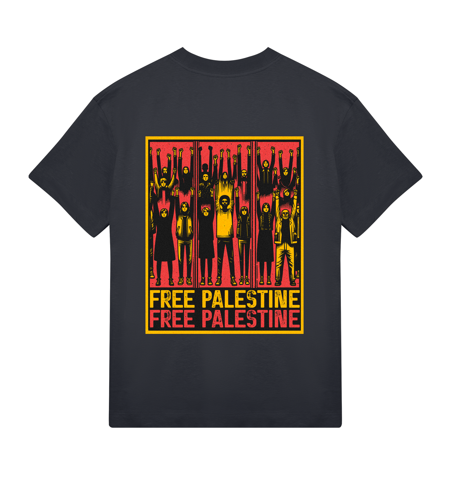 Collab: Debashish Chakrabarty – Free Palestine Mens Tee