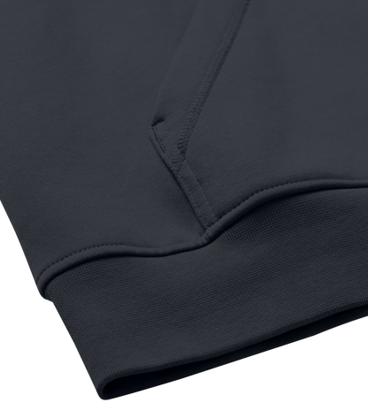 Details of the off-black Men's Boxy Hoodie