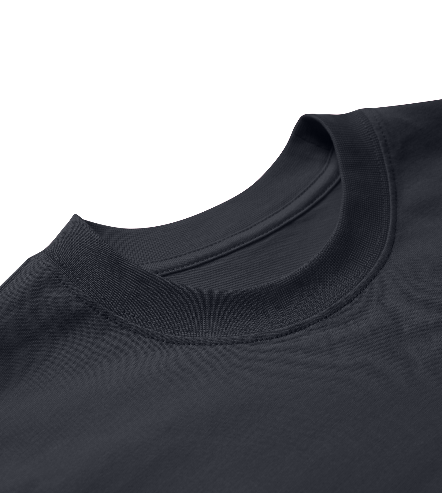 Details of the off-black Men's Boxy Tee