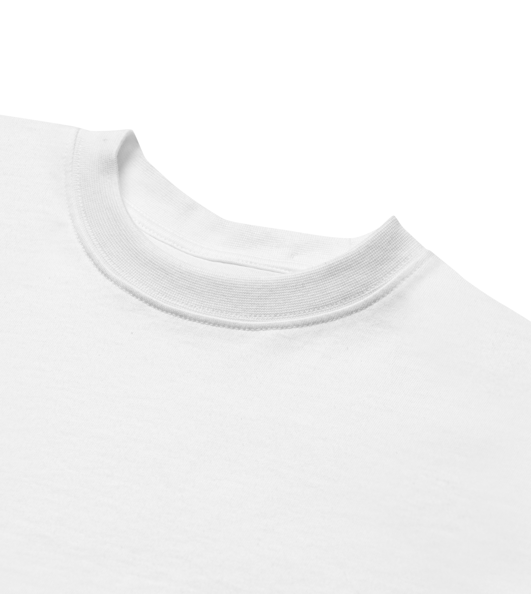 Details of the white Men's Boxy Tee