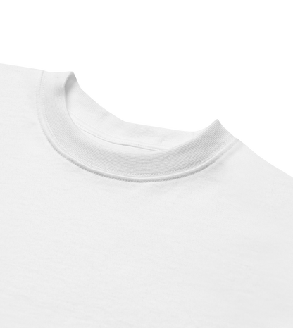 Details of the white Men's Boxy Tee